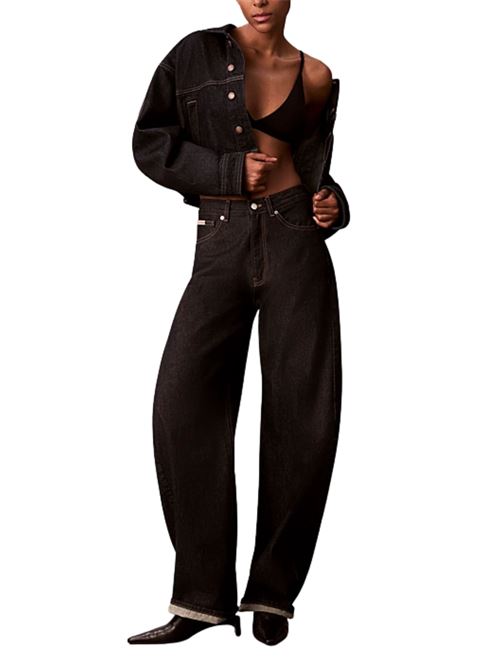 Barrel jeans a vita alta Calvin Klein Jeans | LV047D701GYXW